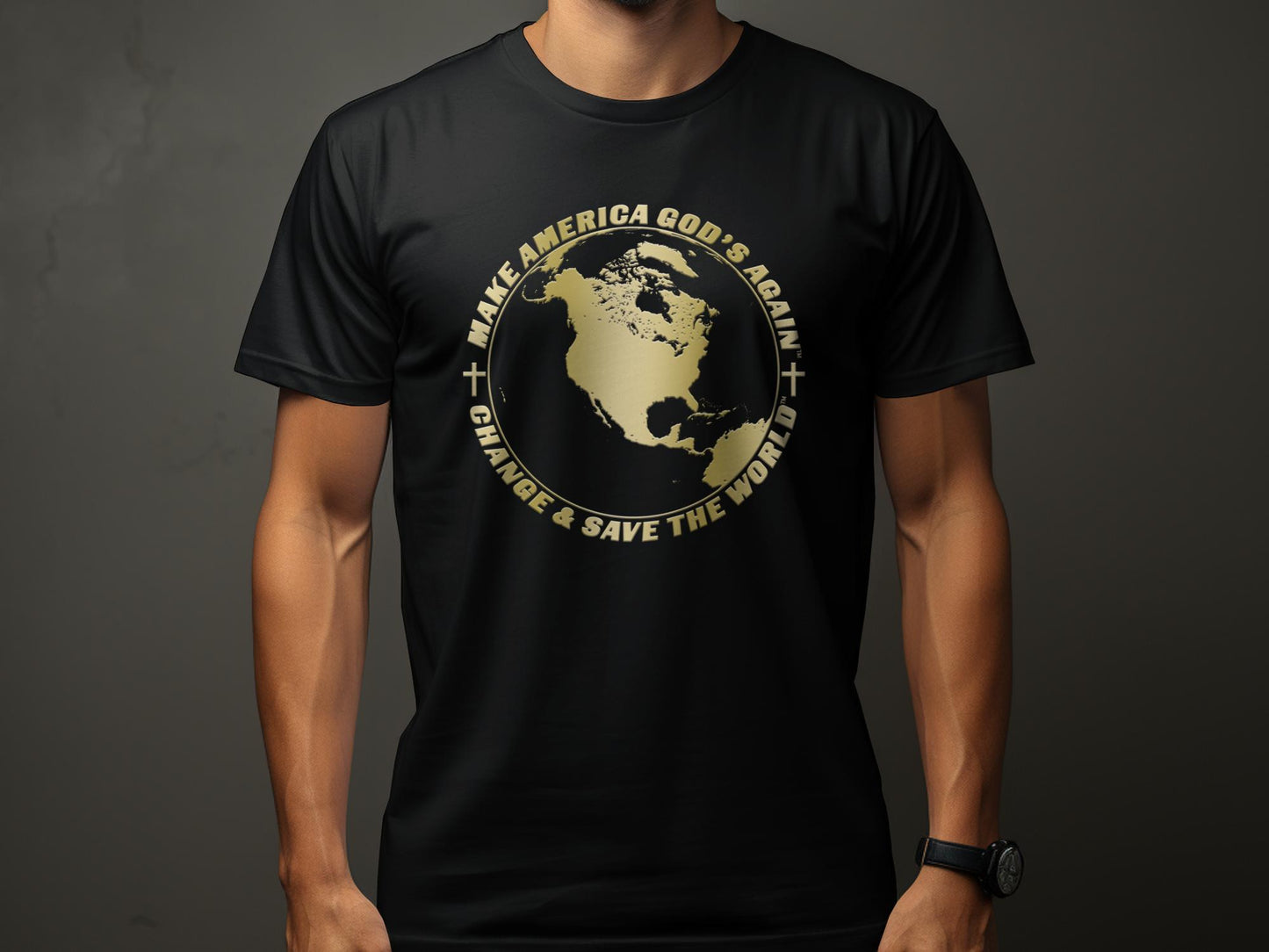 Make America God's Again: Change & Save The World - Men's T-Shirt