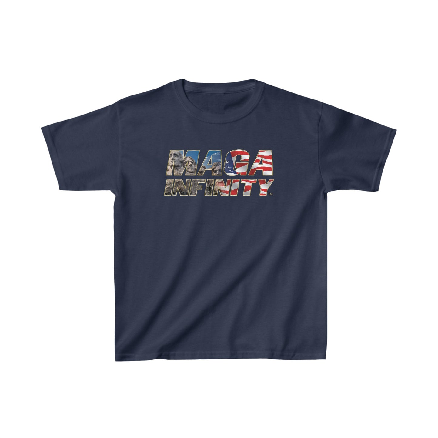 MAGA Infinity Mount Rushmore Logo - Premium  Kids Teeshirt