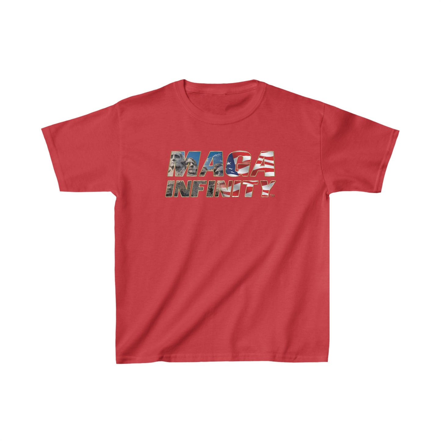 MAGA Infinity Mount Rushmore Logo - Premium  Kids Teeshirt