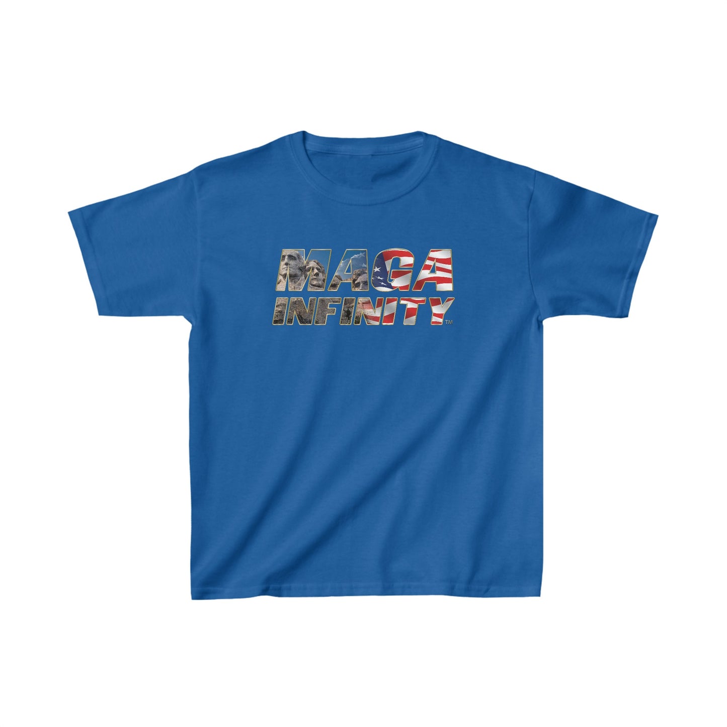 MAGA Infinity Mount Rushmore Logo - Premium  Kids Teeshirt