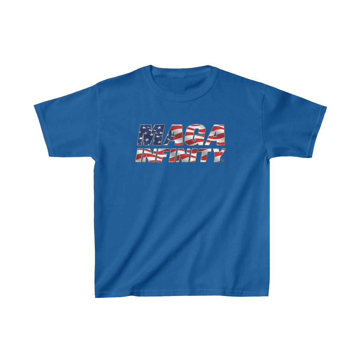 American Flag Two-Sided Kids' T-Shirt – MAGA Infinity Logo & Patriotic Seal