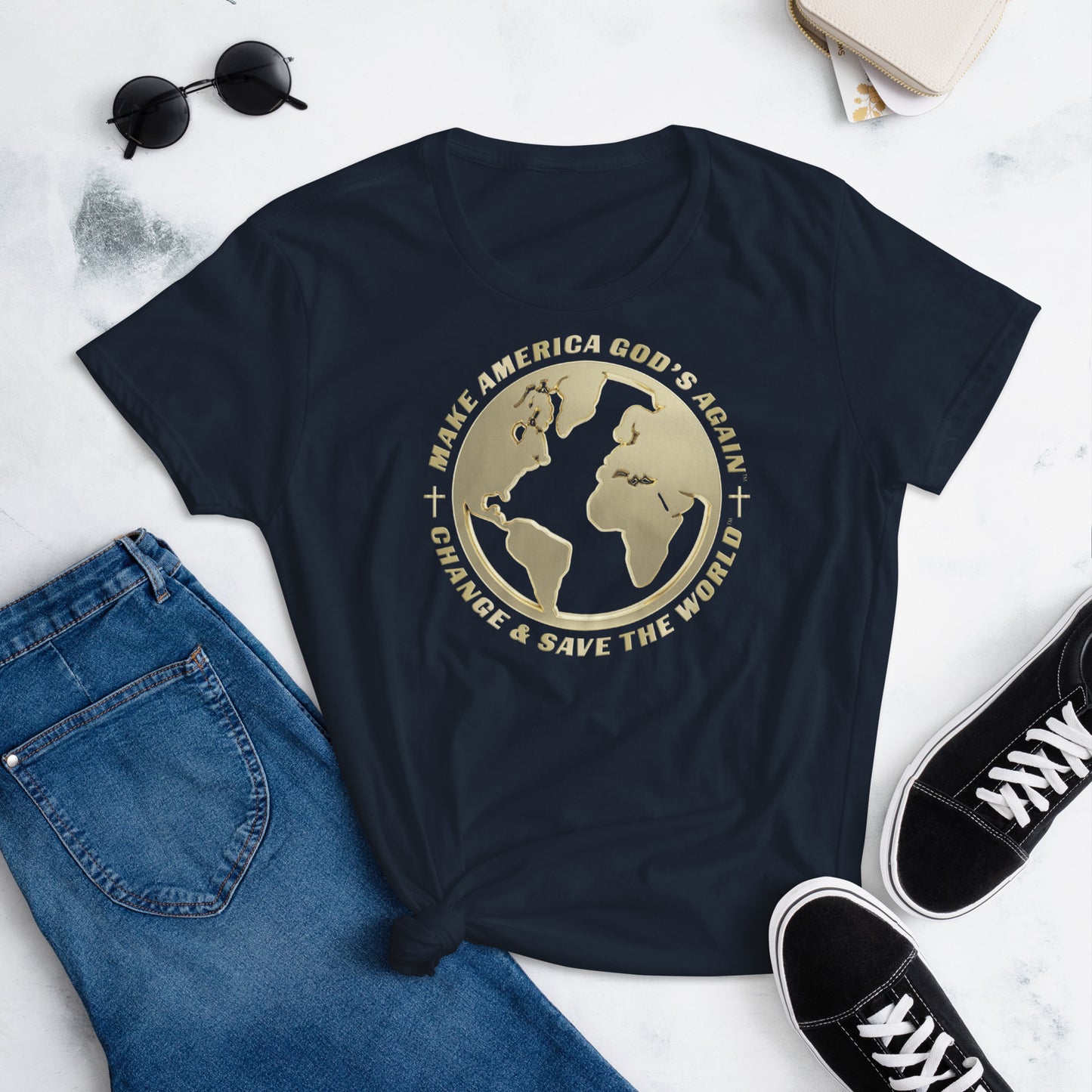Make America God's Again: Change & Save The World - Women's T-Shirt