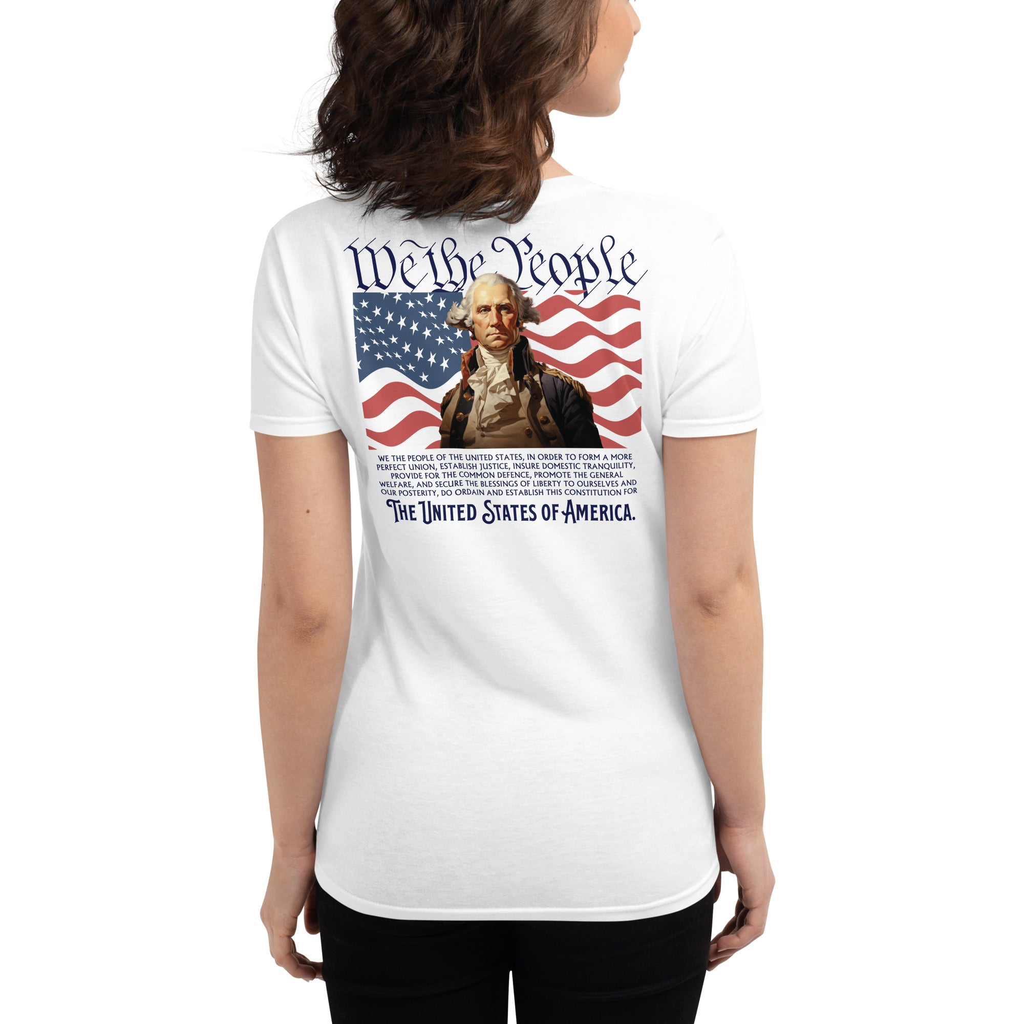 Women's We The People Patriotic T Shirt Made In USA - Foto 11