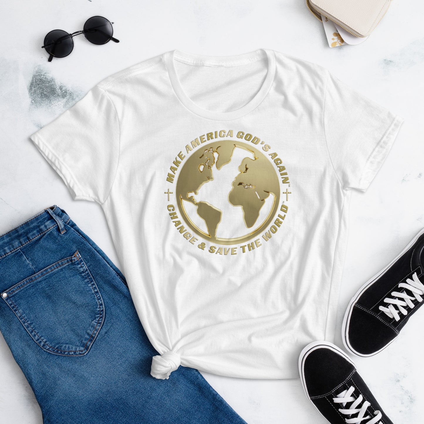 Make America God's Again: Change & Save The World - Women's T-Shirt