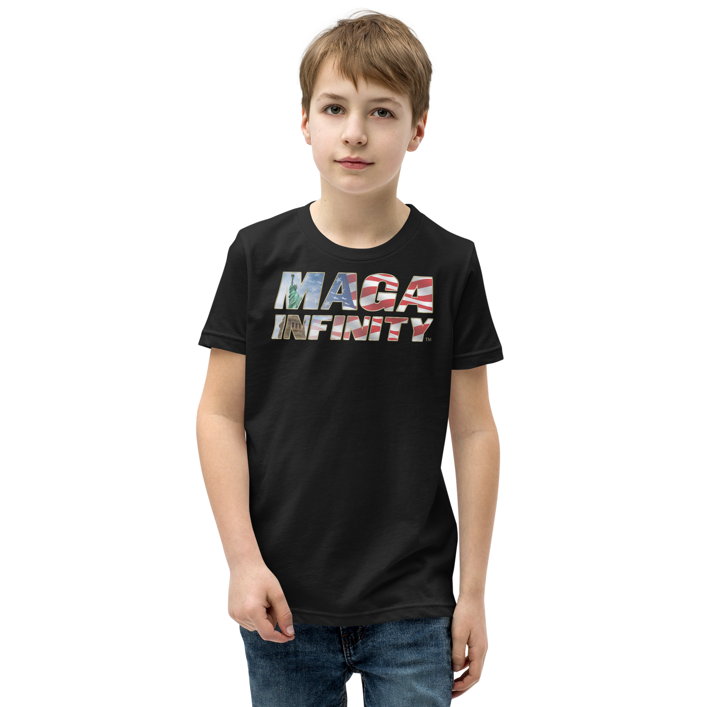 MAGA Infinity Statue Of Liberty Logo - Premium Kids Teeshirt