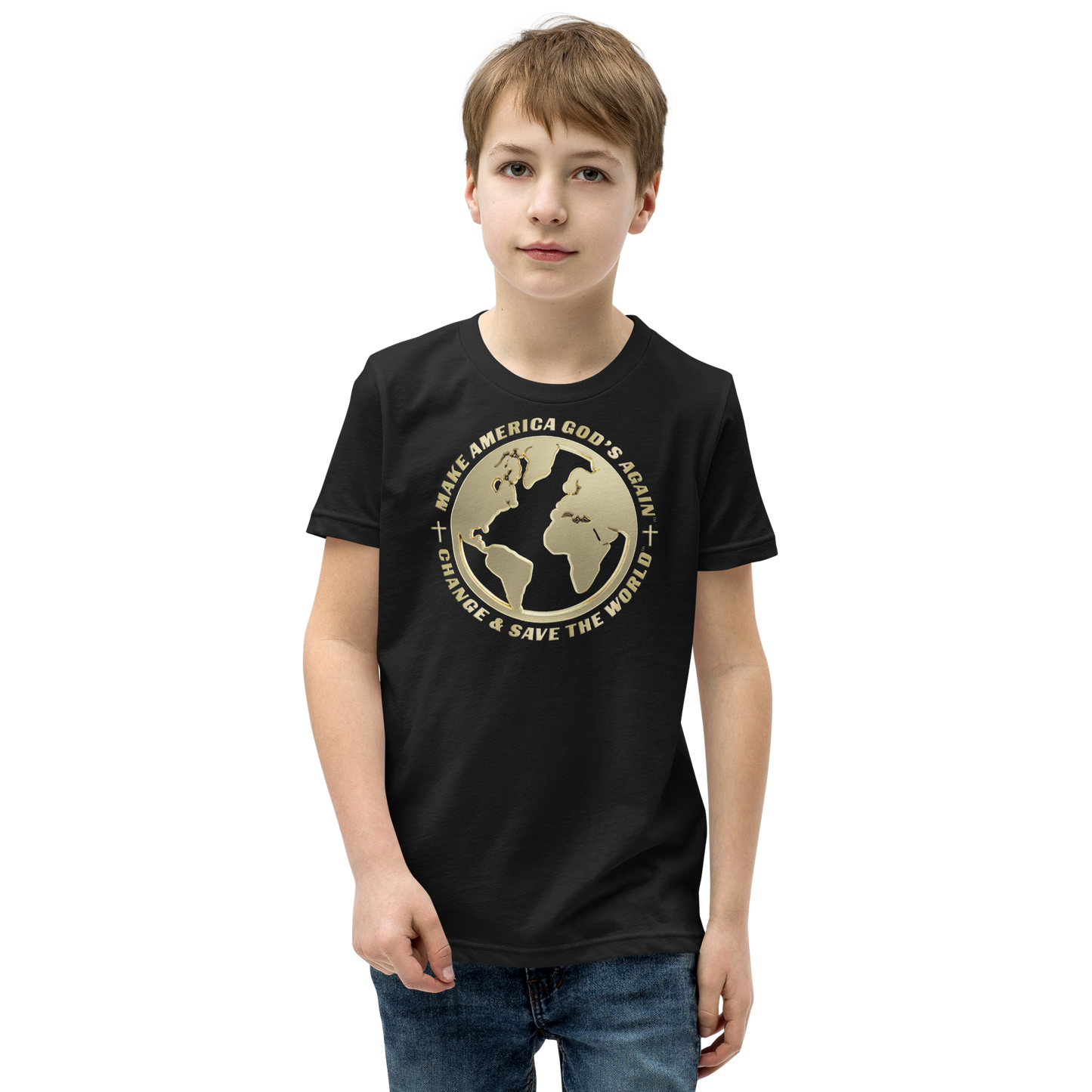 Make America God's Again: Change And Save The World - Premium Kids Teeshirt