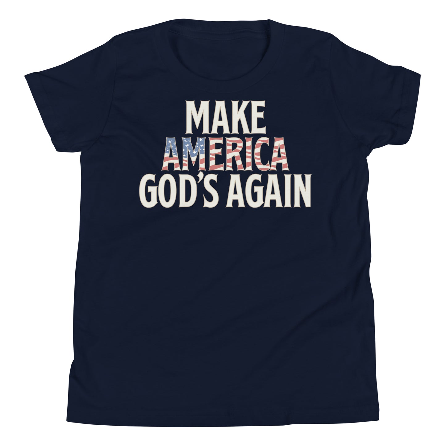 Make America God's Again - Patriotic Kids' T-Shirt