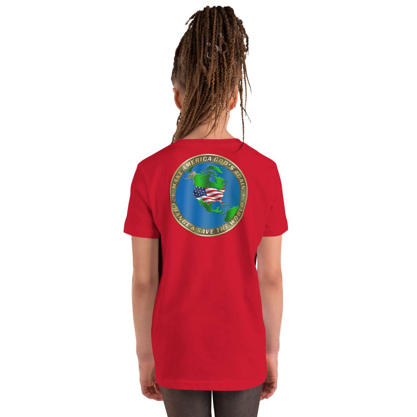 Mount Rushmore Logo & MAGA Infinity Seal - Two Sided Premium Kids Teeshirt