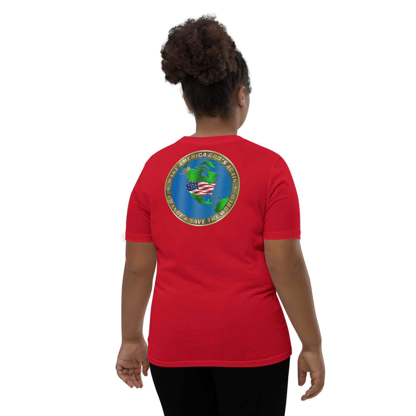Statue of Liberty American Flag Kids' T-Shirt – MAGA Infinity Logo & Seal