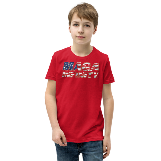 MAGA Infinity American Flag Logo - Premium  Kids Teeshirt