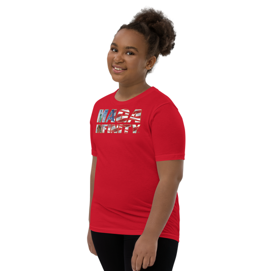 Statue of Liberty American Flag Kids' T-Shirt – MAGA Infinity Logo & Seal