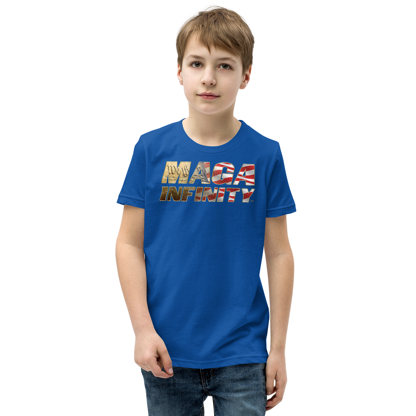 MAGA Infinity U.S. Constitution Logo - Premium Kids Teeshirt
