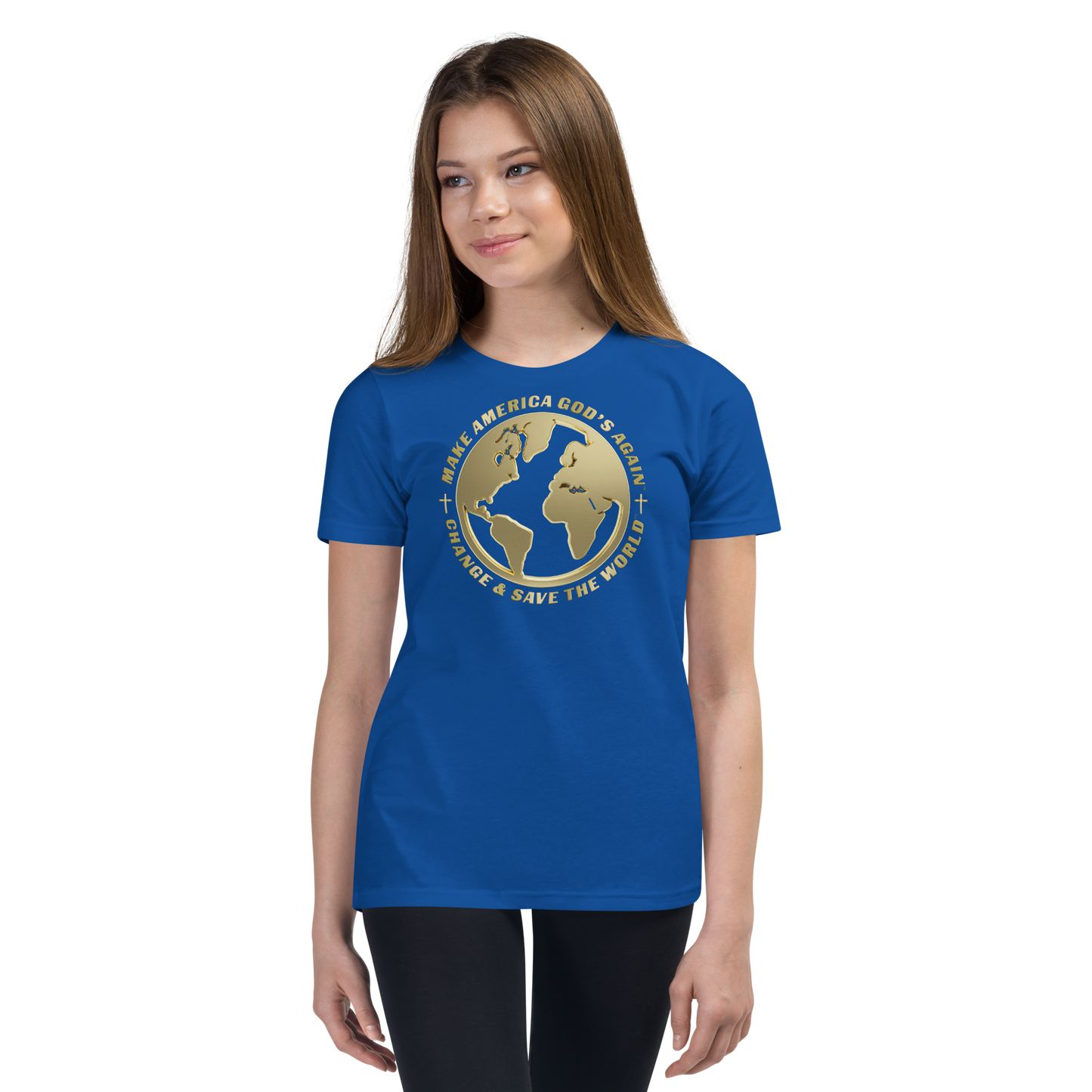 Make America God's Again: Change And Save The World - Premium Kids Teeshirt