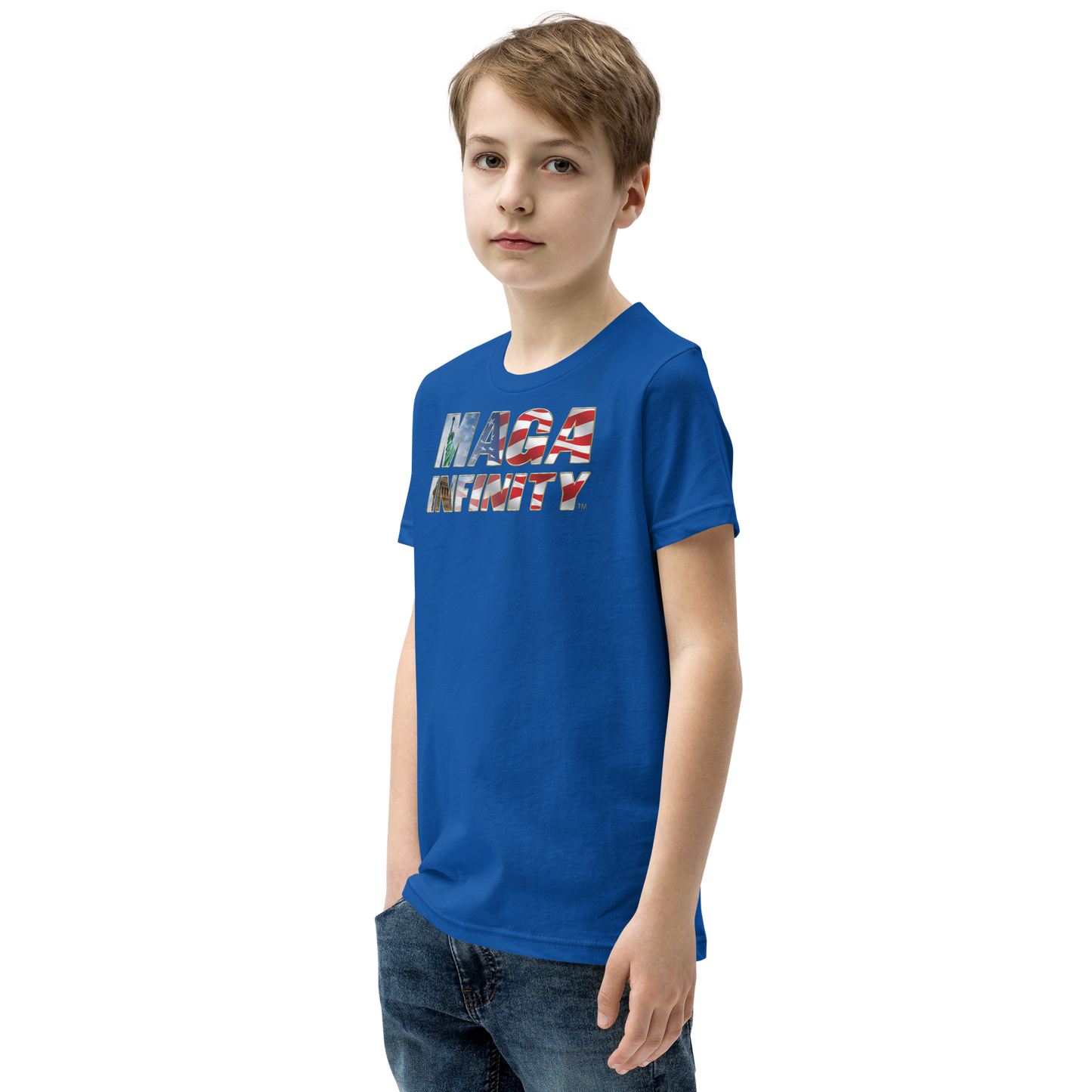 MAGA Infinity Statue Of Liberty Logo - Premium Kids Teeshirt