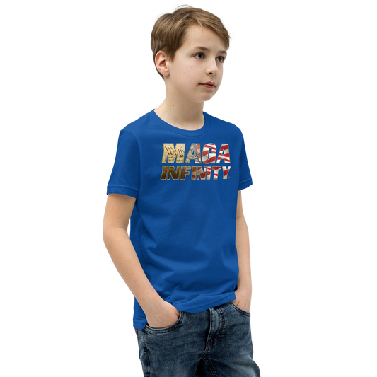 U.S. Constitution Logo & MAGA Infinity Seal - Two-Sided Premium Kids Teeshirt