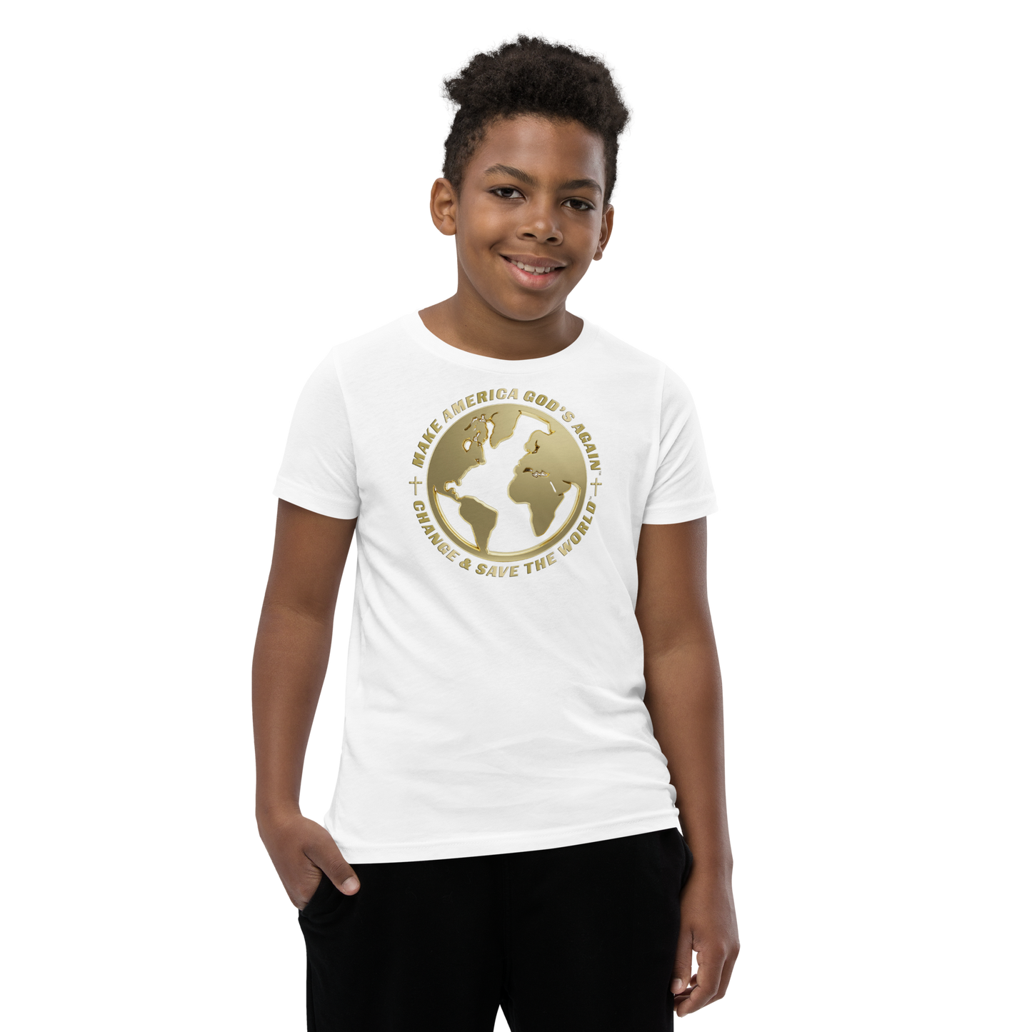 Make America God's Again: Change And Save The World - Premium Kids Teeshirt