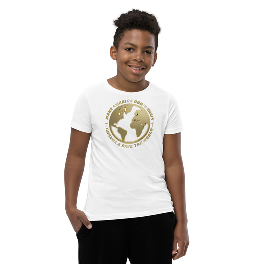 Make America God's Again: Change And Save The World - Premium  Kids Teeshirt