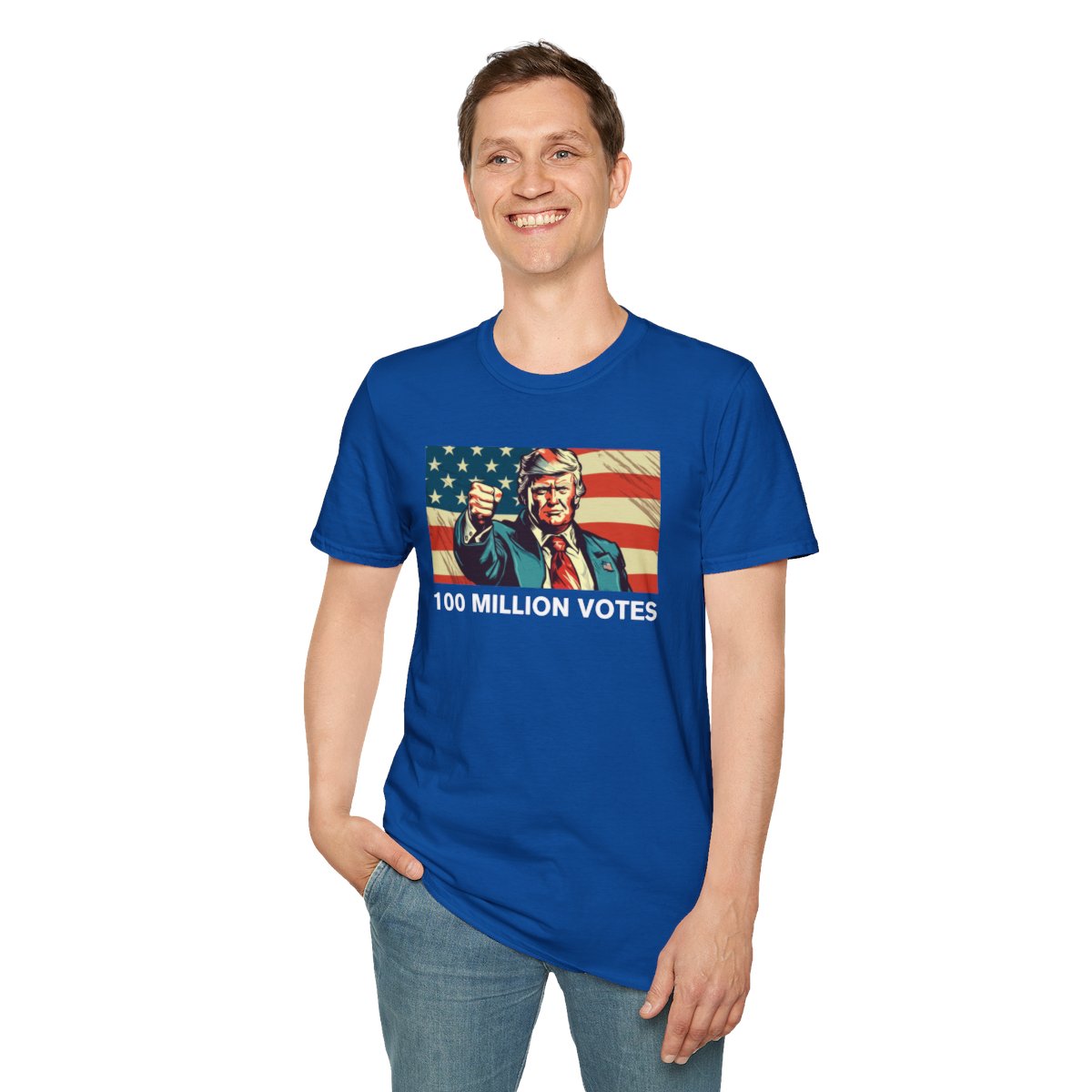 American's Unite - 100 Million Votes For Trump Men's T-Shirt - Design 6