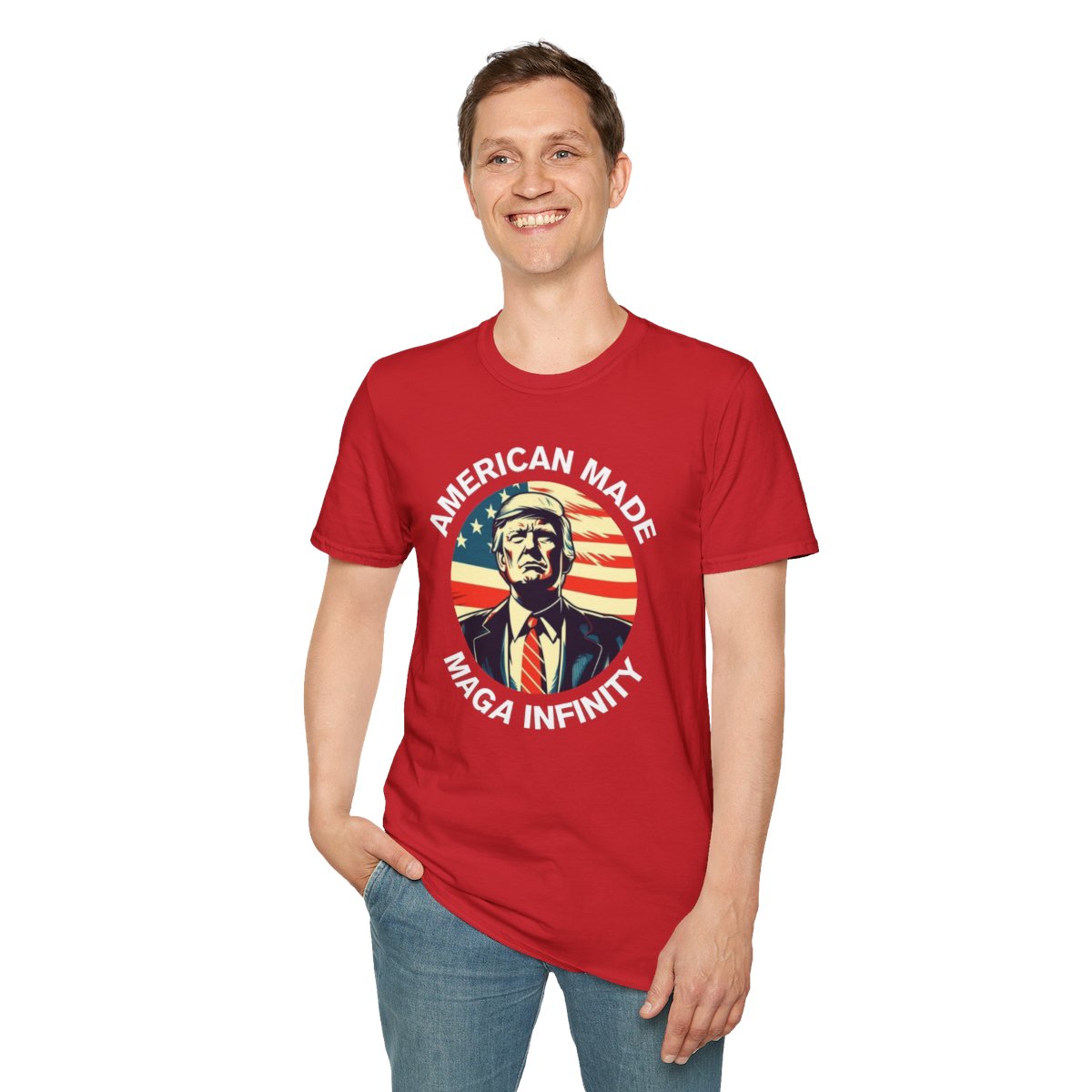 Trump - American Made, MAGA Infinity -  Men's T-Shirt