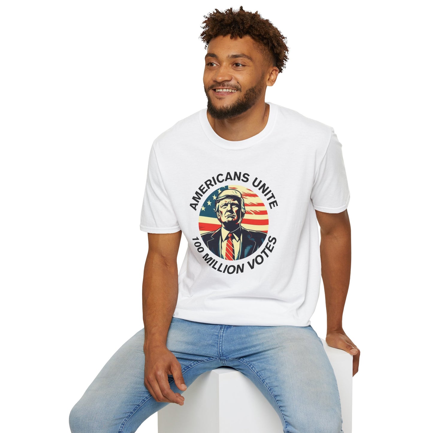 American's Unite - 100 Million Votes For Trump Men's T-Shirt - Design 7