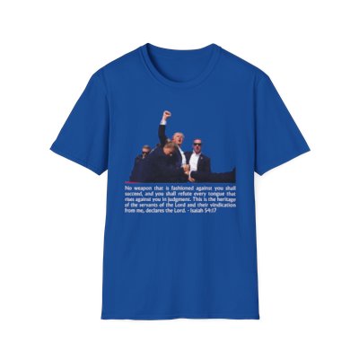 President Trump And Isaiah 54:17 Bible Verse - Men's T-Shirt