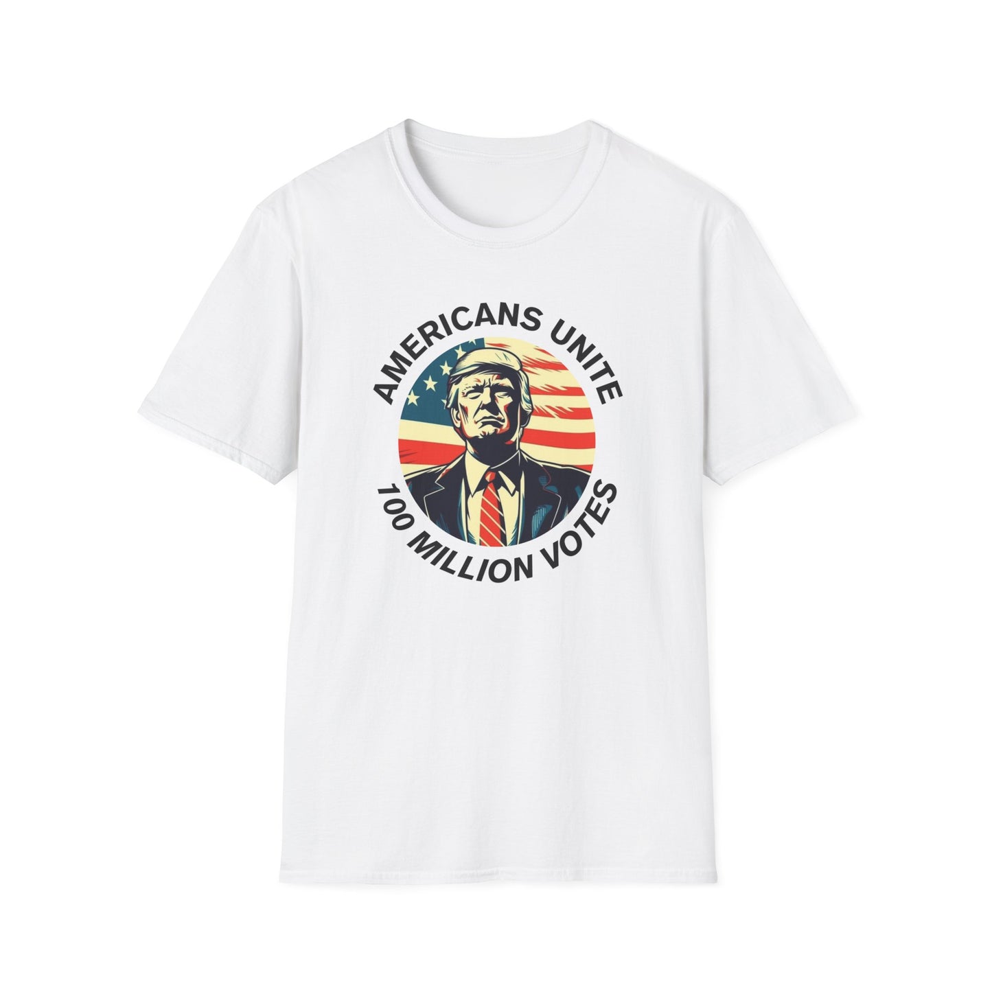 American's Unite - 100 Million Votes For Trump Men's T-Shirt - Design 7