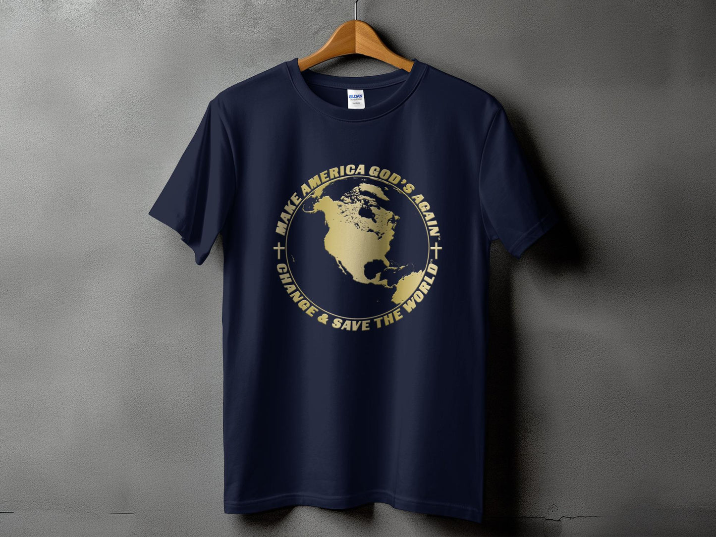 Make America God's Again: Change & Save The World - Men's T-Shirt