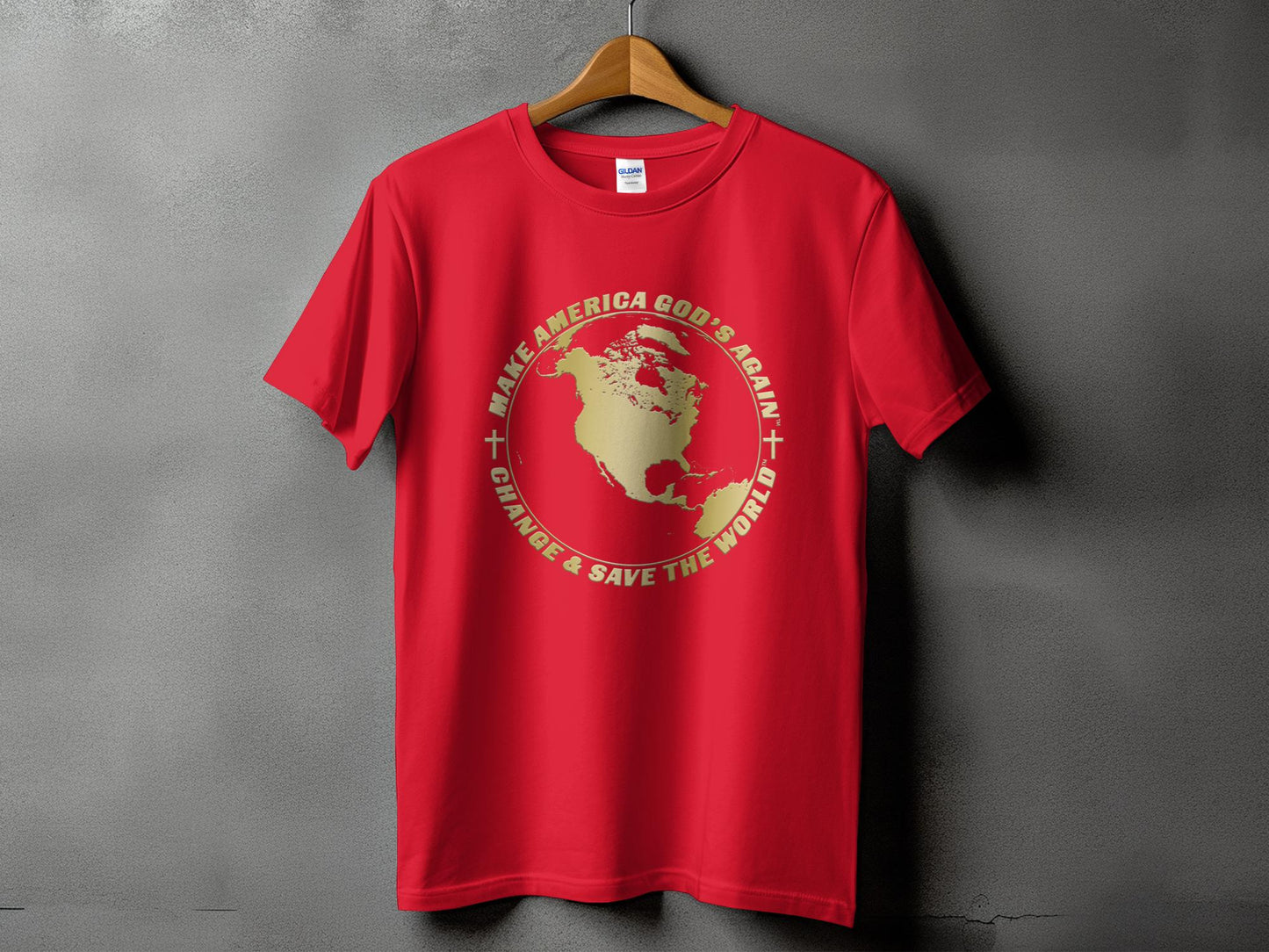 Make America God's Again: Change & Save The World - Men's T-Shirt