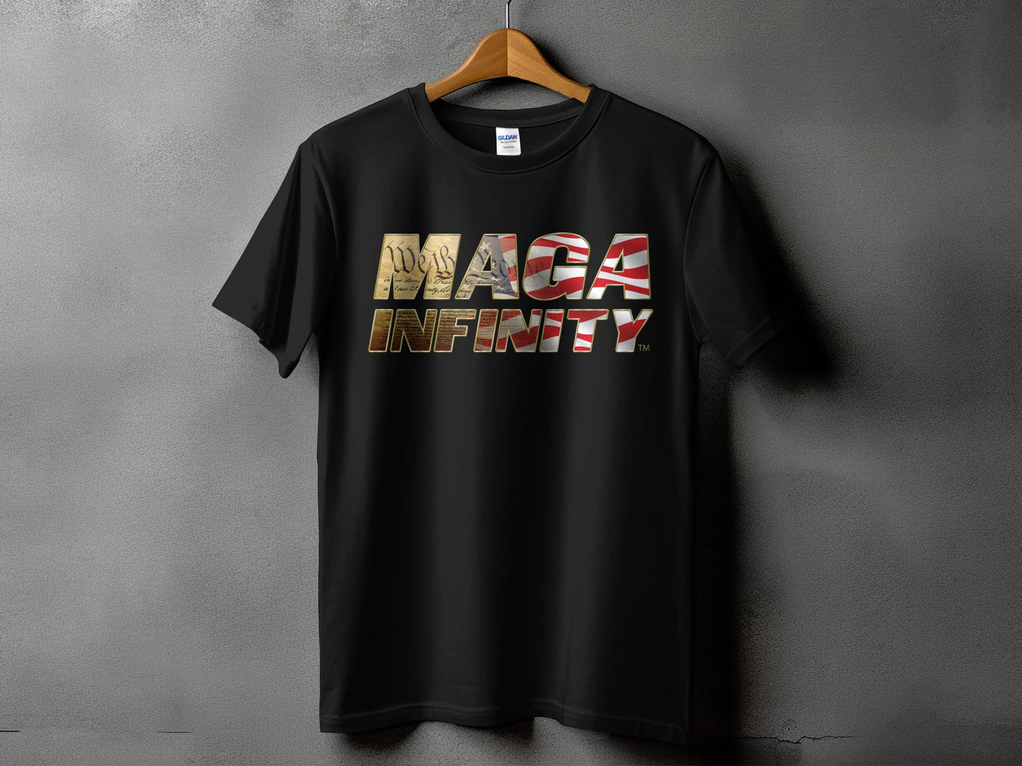 US Constitution MAGA Infinity Logo & Seal - Men's T-Shirt