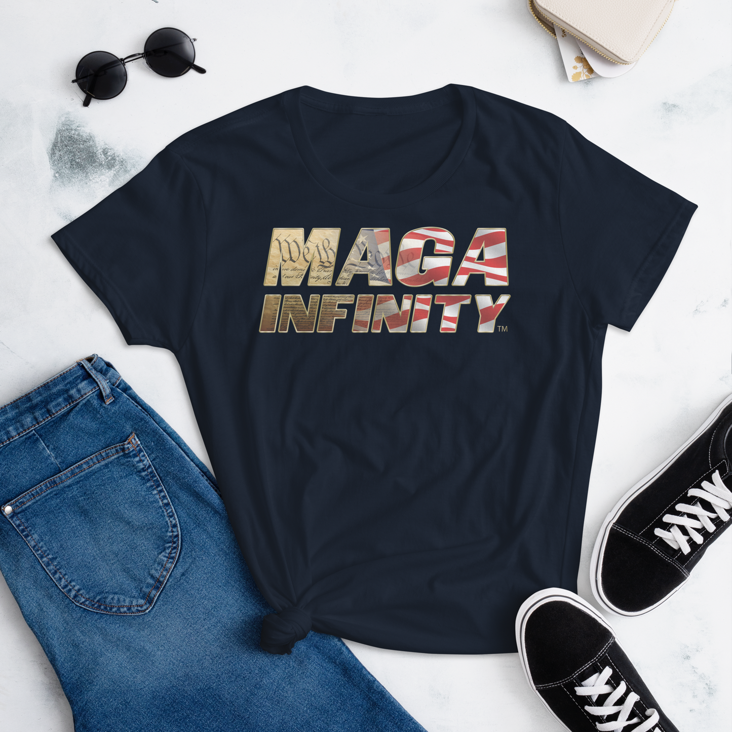 MAGA Infinity U.S. Constitution Logo - Women's T-Shirt