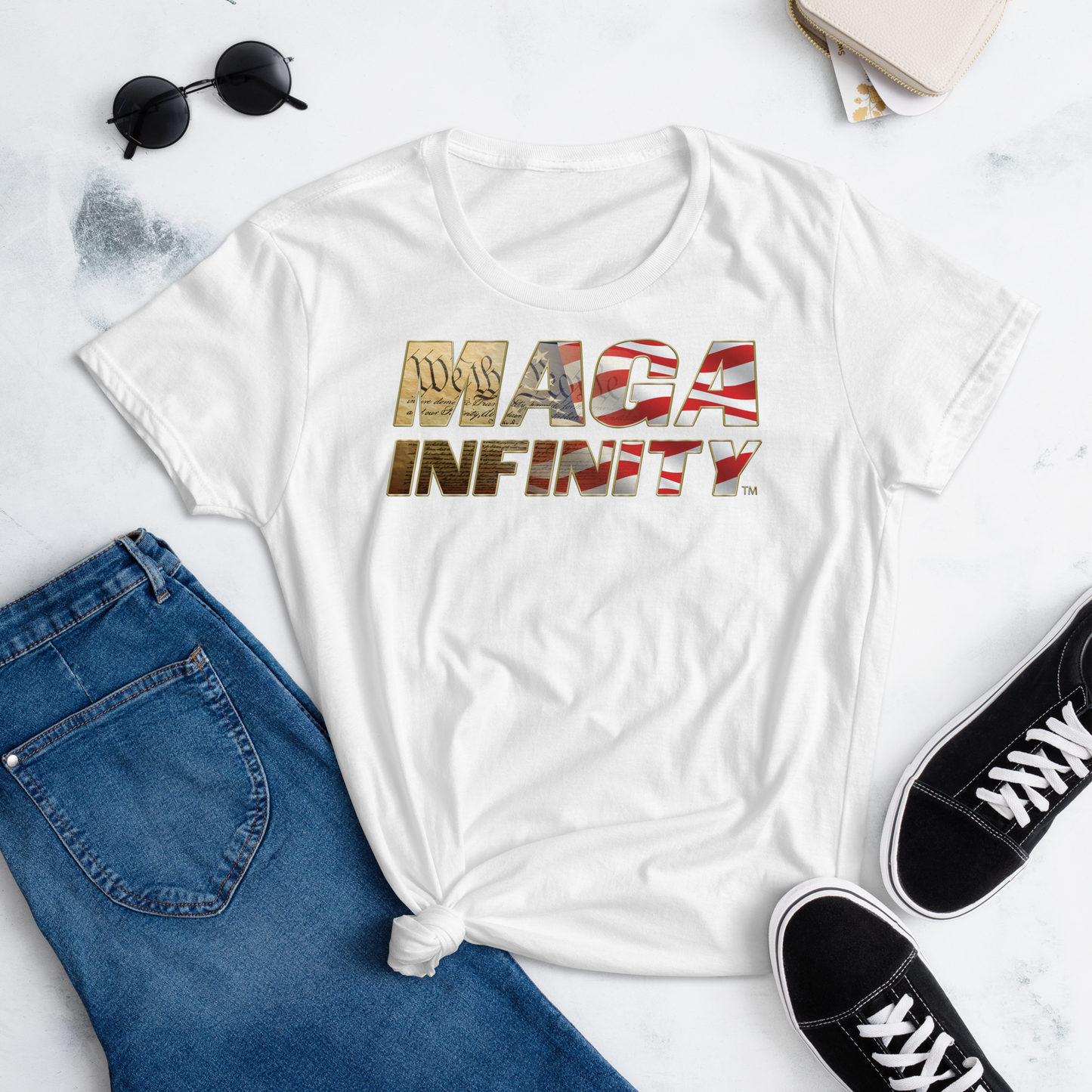 MAGA Infinity U.S. Constitution Logo - Women's T-Shirt