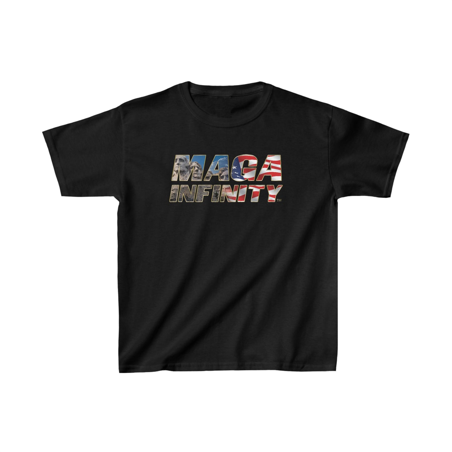 MAGA Infinity Mount Rushmore Logo - Premium  Kids Teeshirt