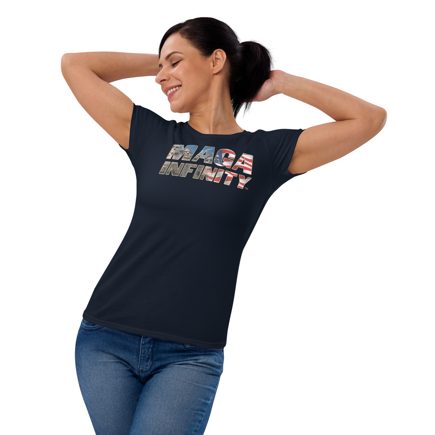 MAGA Infinity Mount Rushmore Logo - Women's T-Shirt