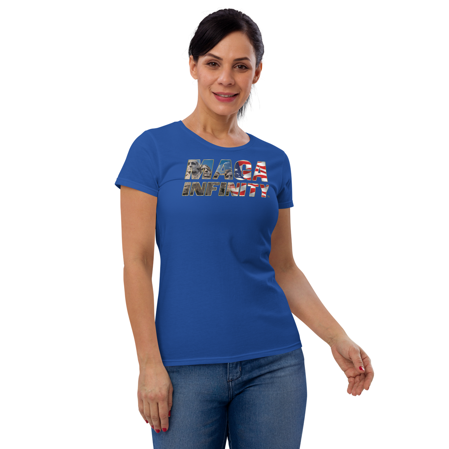 MAGA Infinity Mount Rushmore Logo - Women's T-Shirt