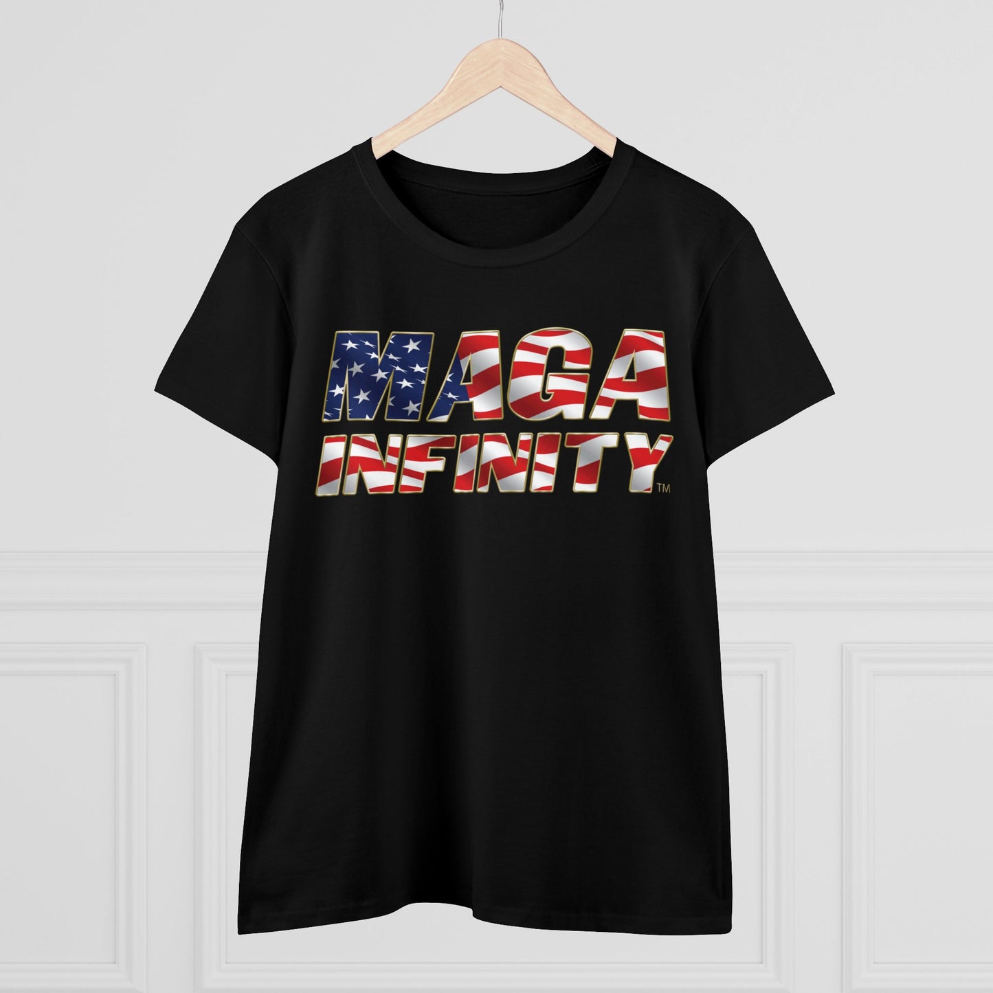 American Flag Logo & Patriotic Seal - Women's T-Shirt – Front & Back Print