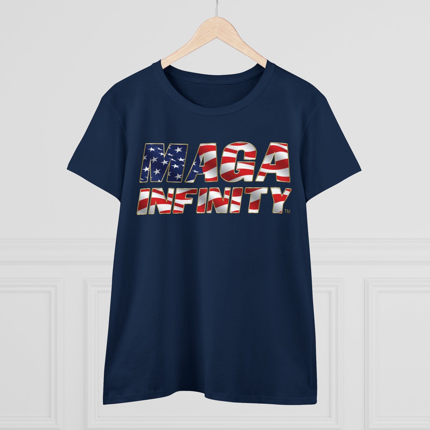 American Flag Logo & Patriotic Seal - Women's T-Shirt – Front & Back Print