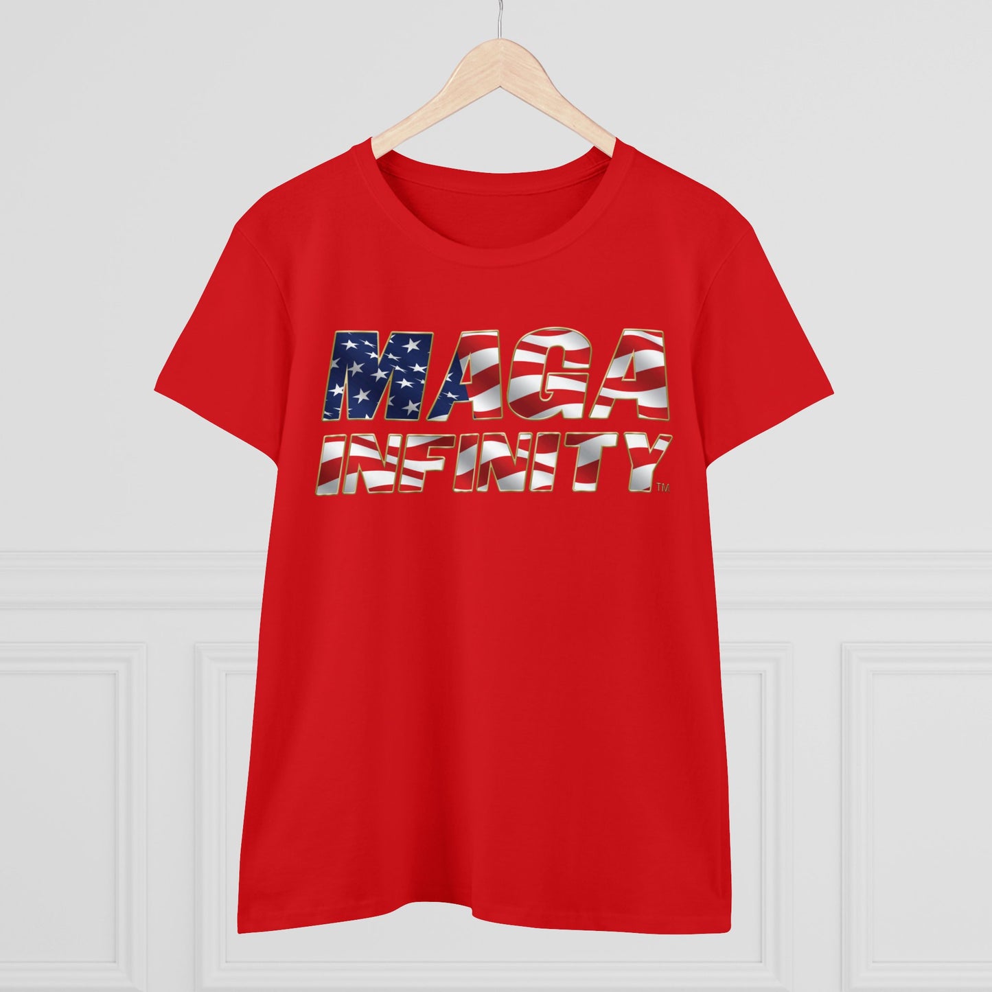 American Flag Logo & Patriotic Seal - Women's T-Shirt – Front & Back Print