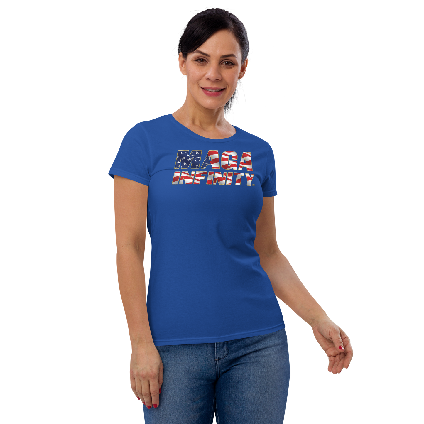 MAGA Infinity American Flag Logo - Women's T-Shirt