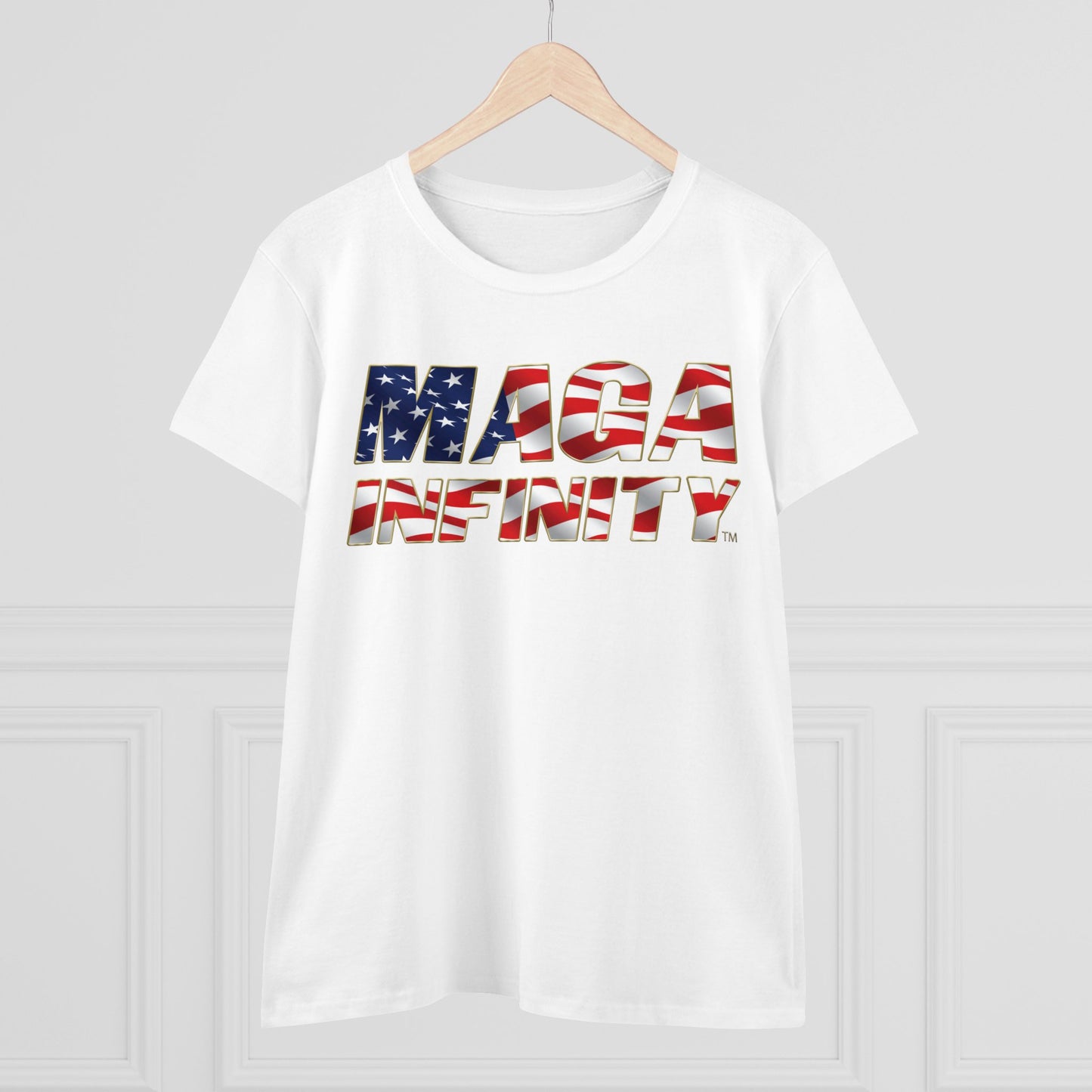 American Flag Logo & Patriotic Seal - Women's T-Shirt – Front & Back Print