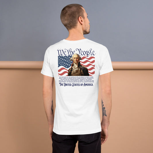 We The People & George Washington - Patriotic Men's T-Shirt