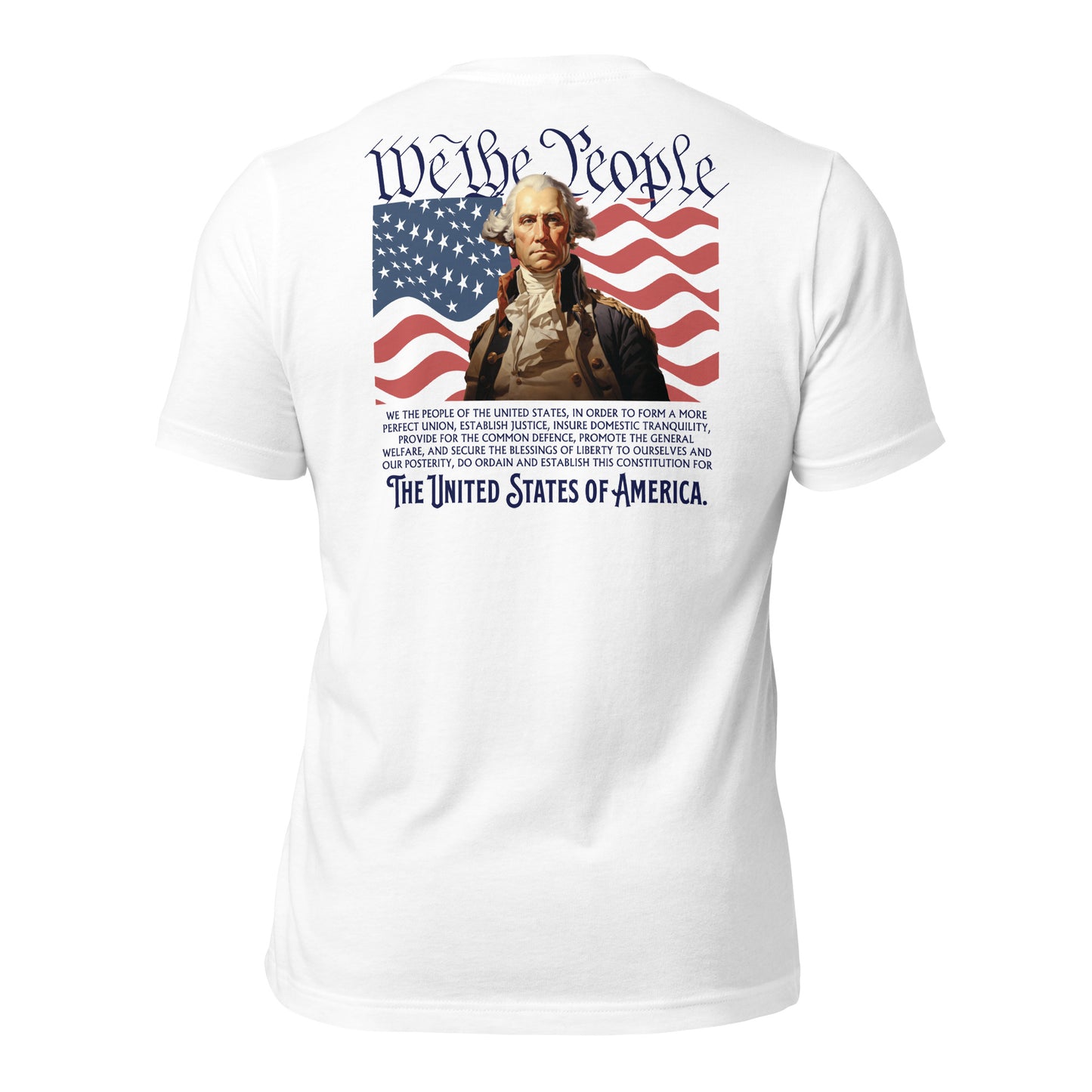 We The People & George Washington - Patriotic Men's T-Shirt