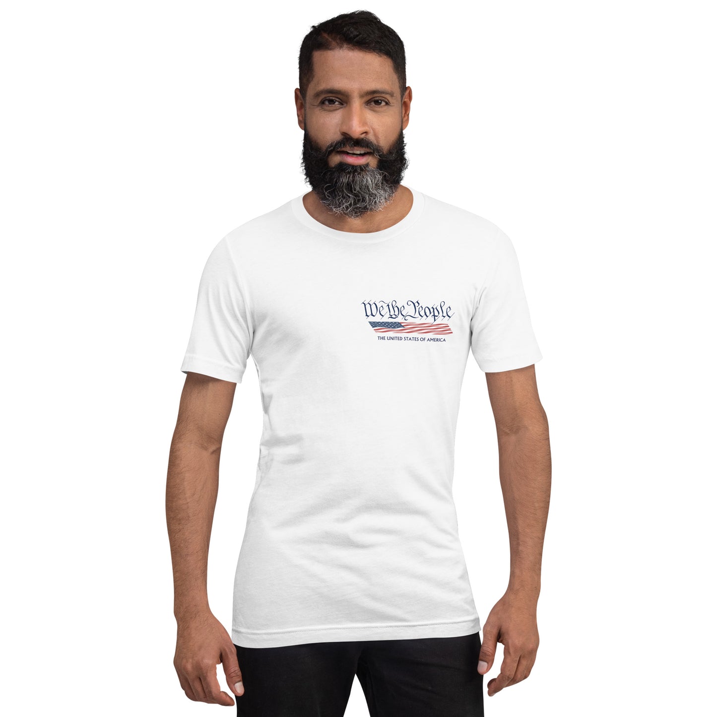 We The People & George Washington - Patriotic Men's T-Shirt