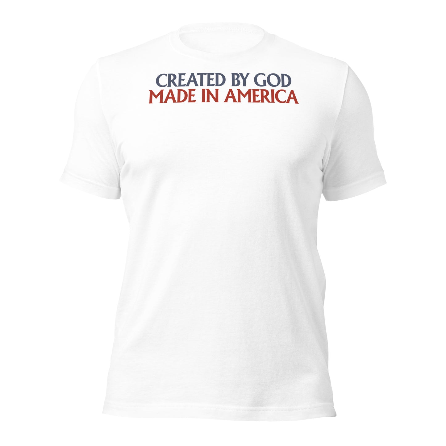 Created By God, Made In America - Men's T-Shirt