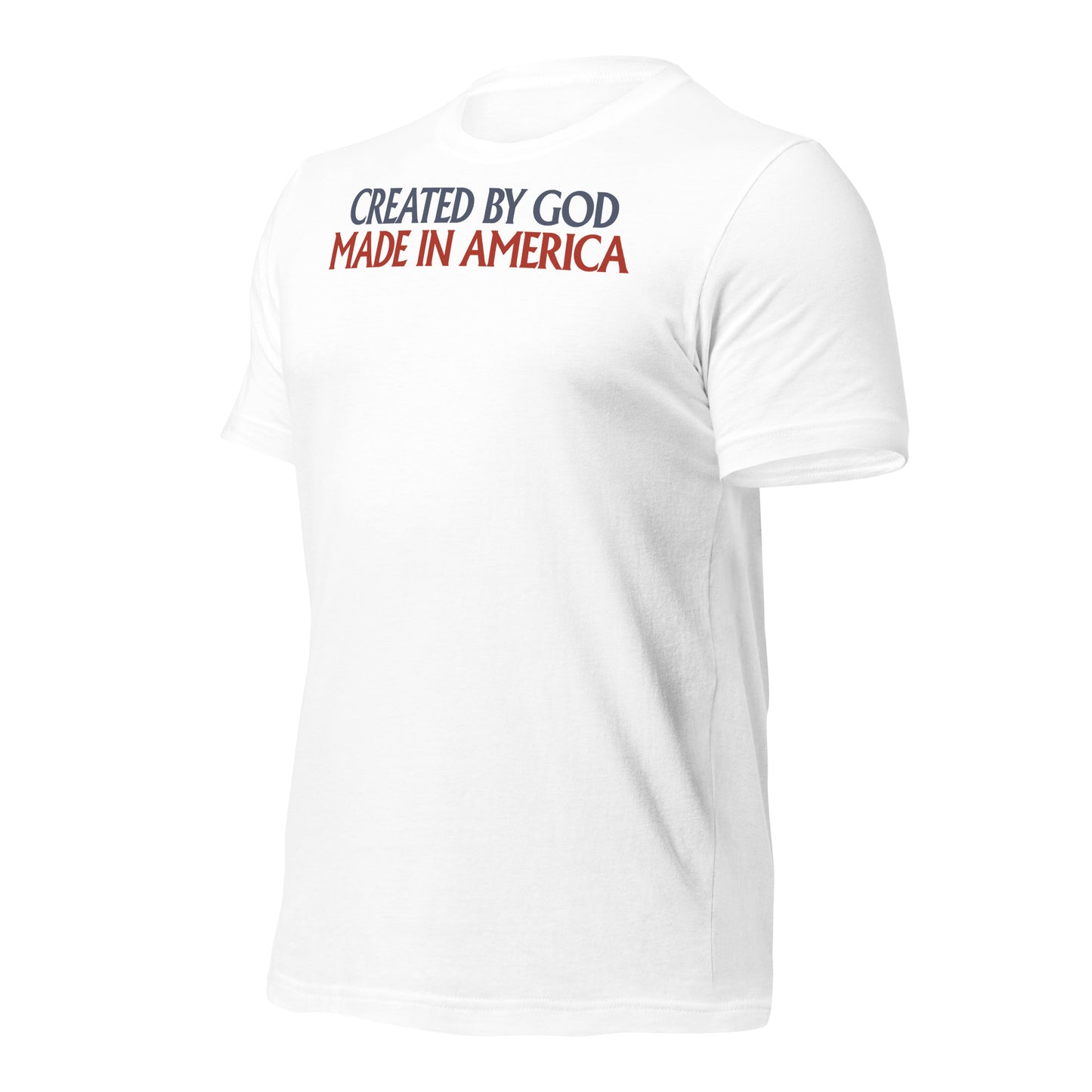 Created By God, Made In America - Men's T-Shirt