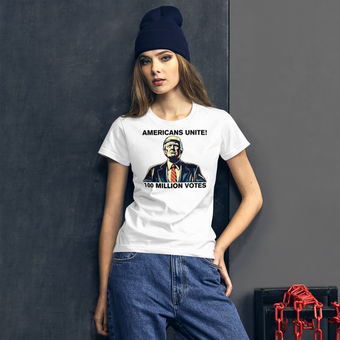 American's Unite, 100 Million Votes For Trump - Women's T-Shirt - Design 5