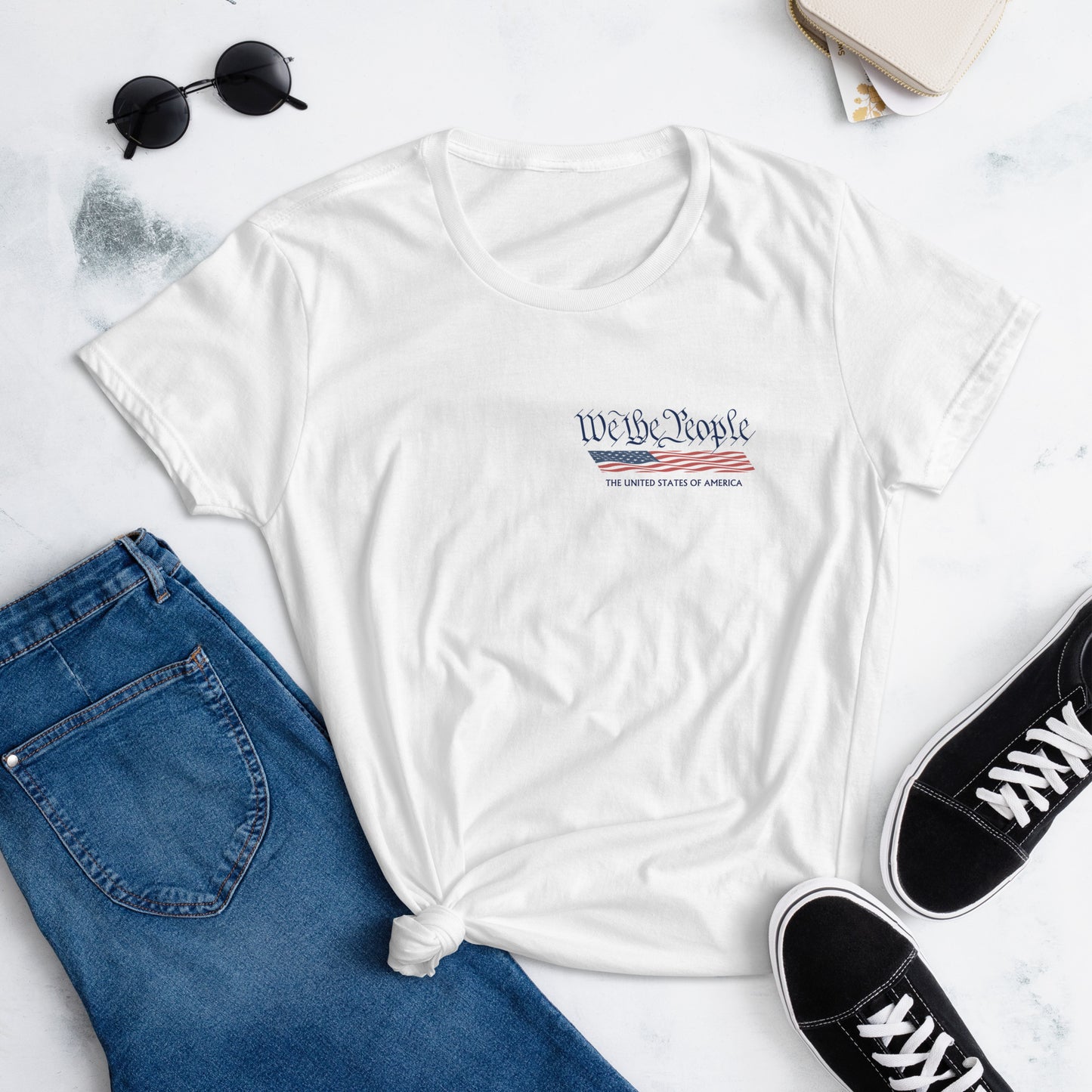 We The People - Patriotic Women's T-Shirt