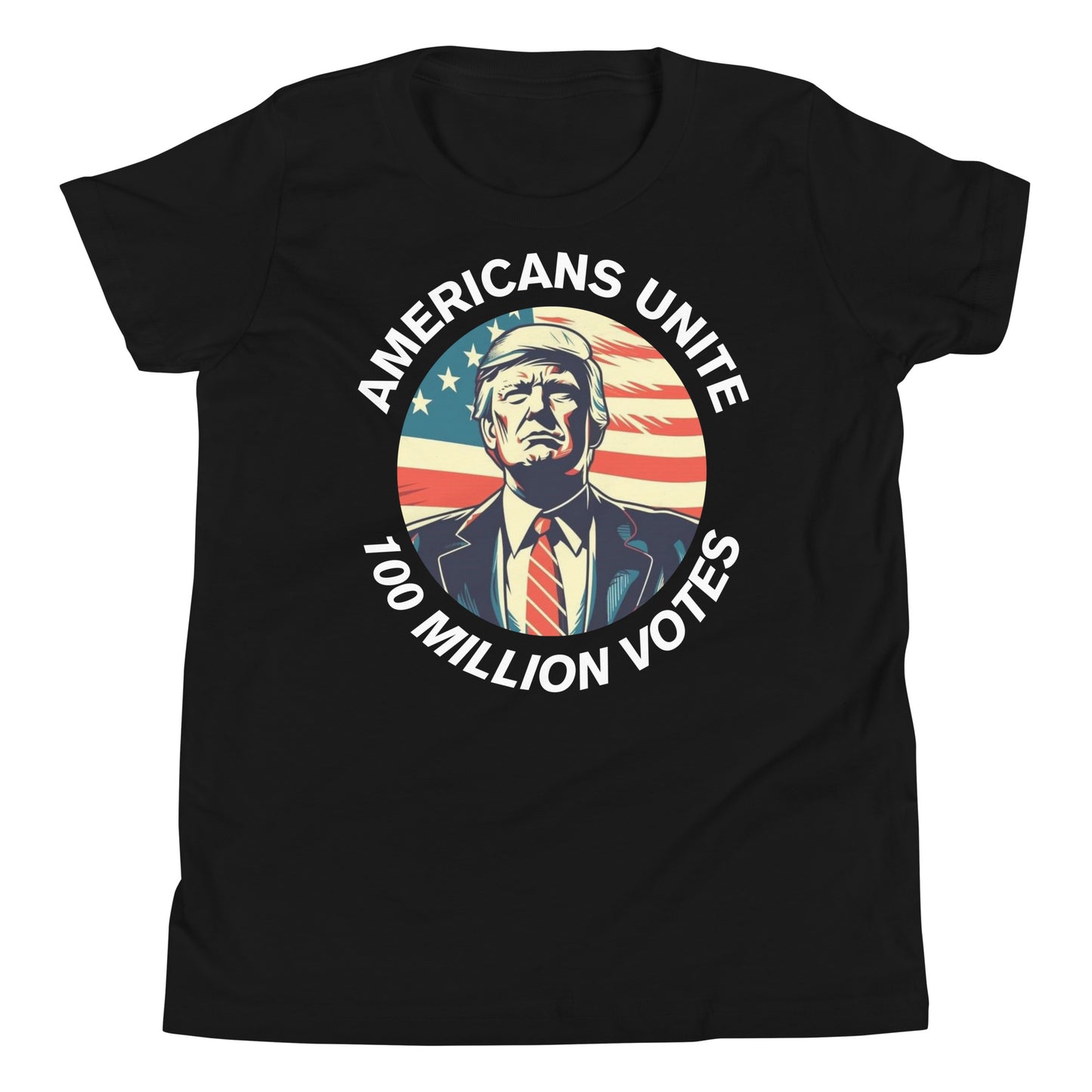 American’s Unite - 100 Million Votes for Trump Kids’ T-Shirt - Design 7