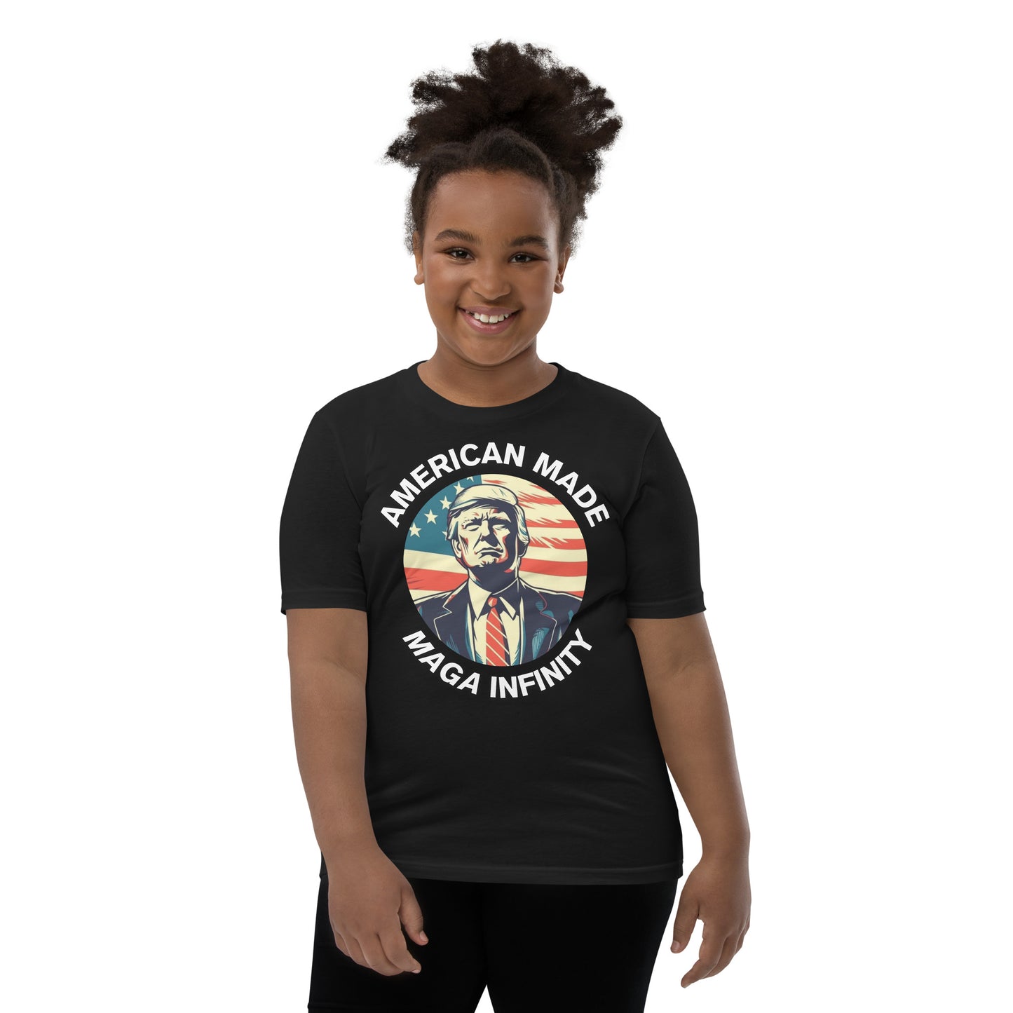 Trump - American Made, MAGA Infinity, Two-Sided Kid's T-Shirt