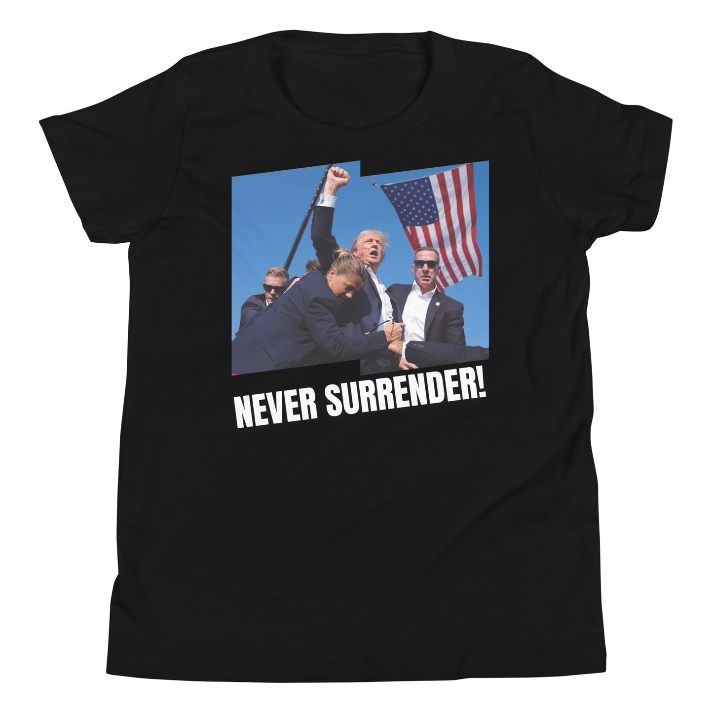 President Trump - Never Surrender! Kids' T-Shirt