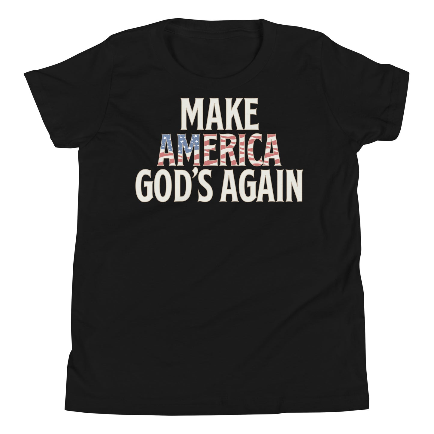 Make America God's Again - Patriotic Kids' T-Shirt